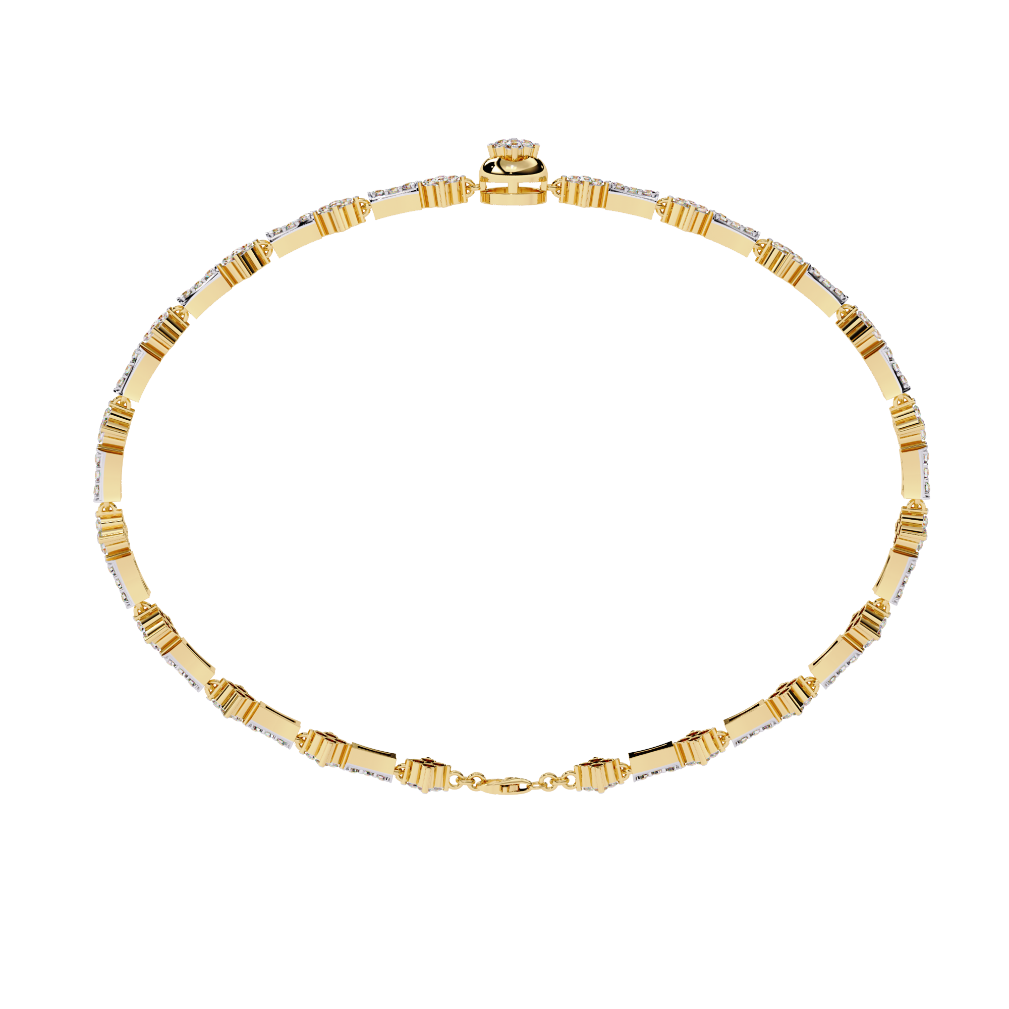 Solitairekart 0.82ct Alternating Lab Grown Diamond  Bracelet